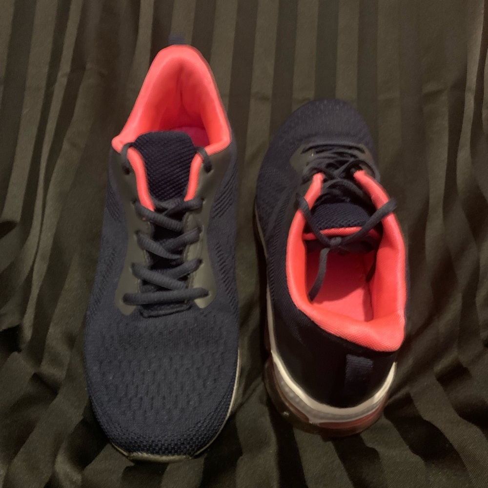 Navy and Pink Women's Athletic Shoes Amazon - Picture 2 of 4